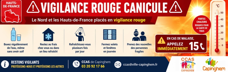 Vigilance rouge canicule : adoptez les bons réflexes