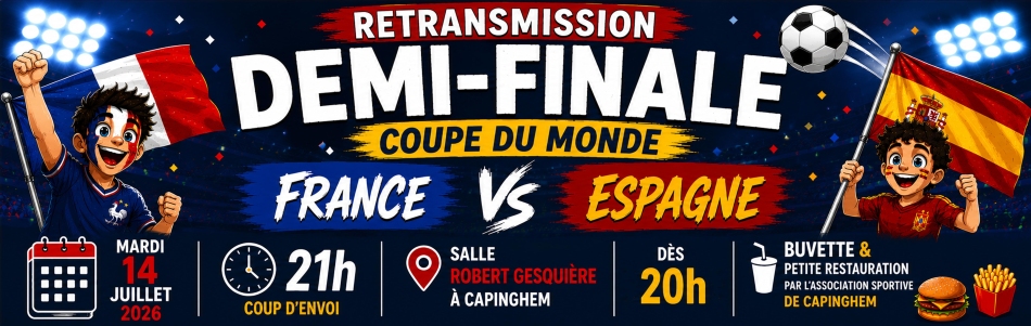 Retransmission de la demi-finale France - Belgique le 14 juillet 2026 salle Gesquière