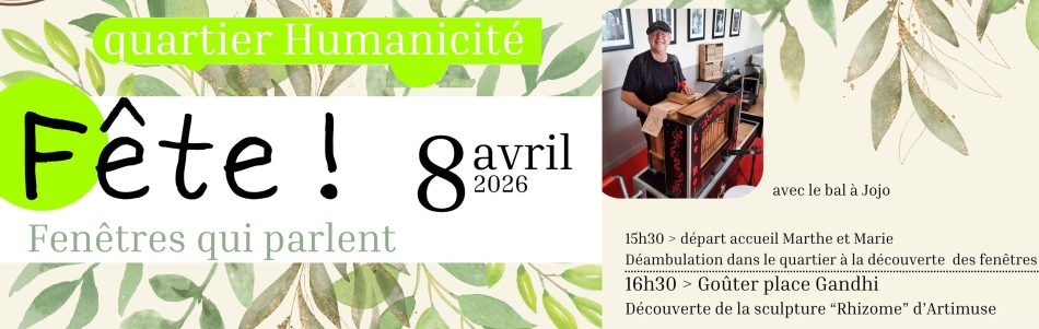 Les Fenêtres qui parlent... et qui poussent ! - Fête à Humanicité le 08 avril 2026
