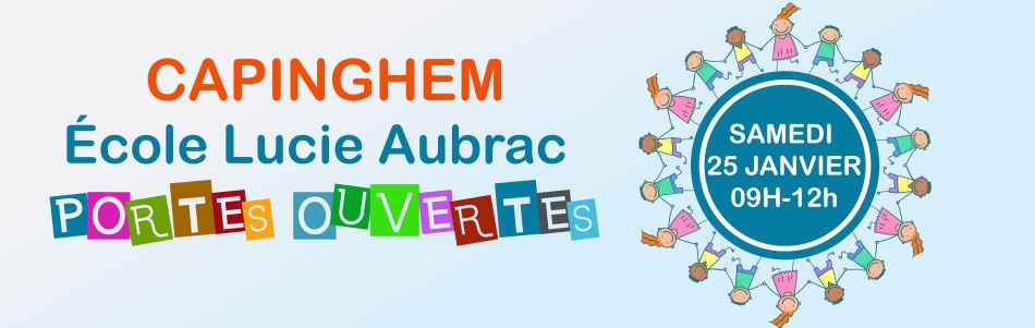 École Lucie Aubrac à Capinghem : portes ouvertes le samedi 25 janvier de 9h à 12h