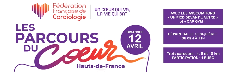 Parcours du Cœur le dimanche 12 avril 2026