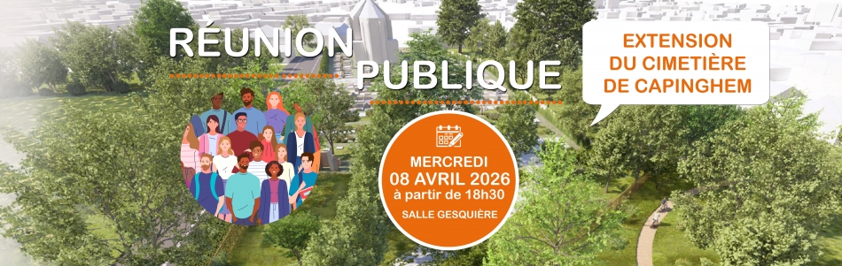 Réunion publique : extension du cimetière de Capinghem, mercredi 08 avril