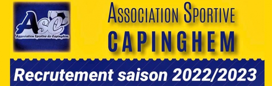 Association Sportive de Capinghem - recrutement football saison 2022-2023