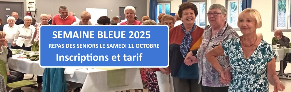Repas des Seniors le samedi 11 octobre 2025 : inscriptions et tarif