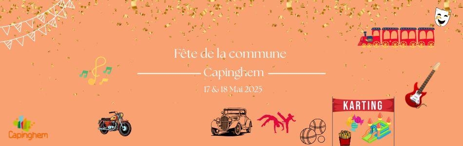 Fête de la commune de Capinghem, les samedi 17 et dimanche 18 mai 2025