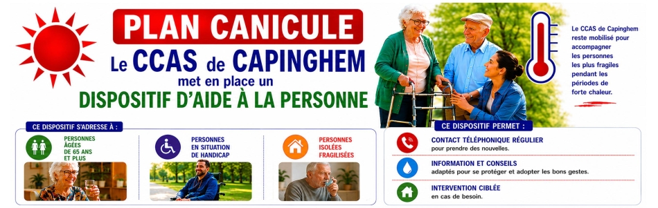 CCAS de Capinghem : activation du Plan Canicule 2026