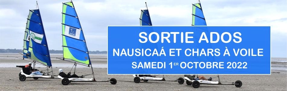 Sortie Ados Nausicaá et chars à voile le samedi 1er octobre 2022