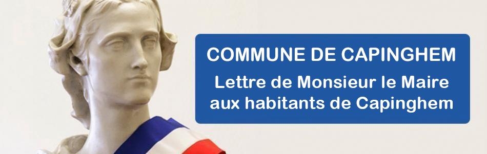 Lettre de Monsieur le Maire aux habitants de Capinghem