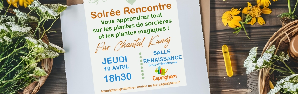 Soirée rencontre autour des plantes de sorcières et plantes magiques le 10 avril 2025