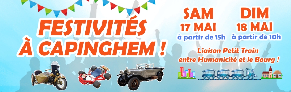 Capinghem en fête ! Les samedi 17 et dimanche 18 mai 2025