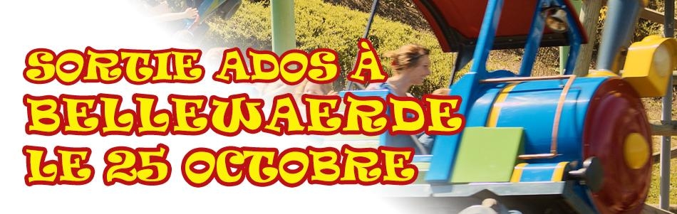 Sortie Ados à Bellewaerde le samedi 25 octobre 2025