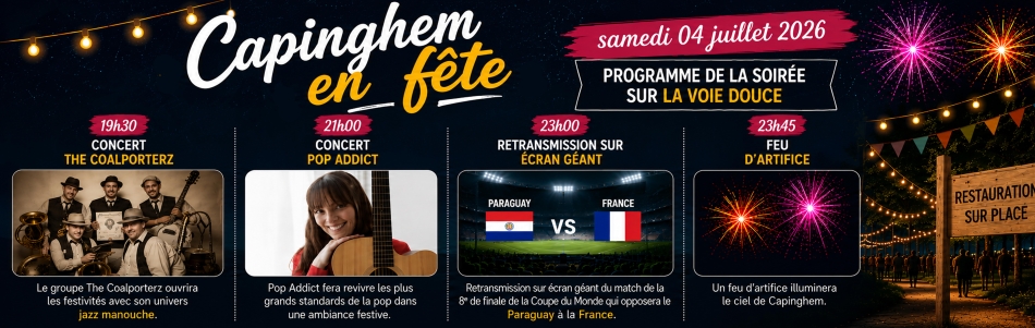 Capinghem en fête - Programme de la soirée